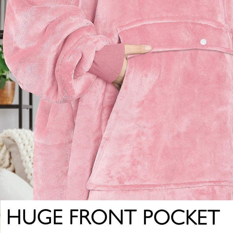 Catalonia Full Body Blanket Hoodie Sweatshirt, Extra Long Oversized Comfortable Sherpa Lounging Pullover & Reviews | Wayfair