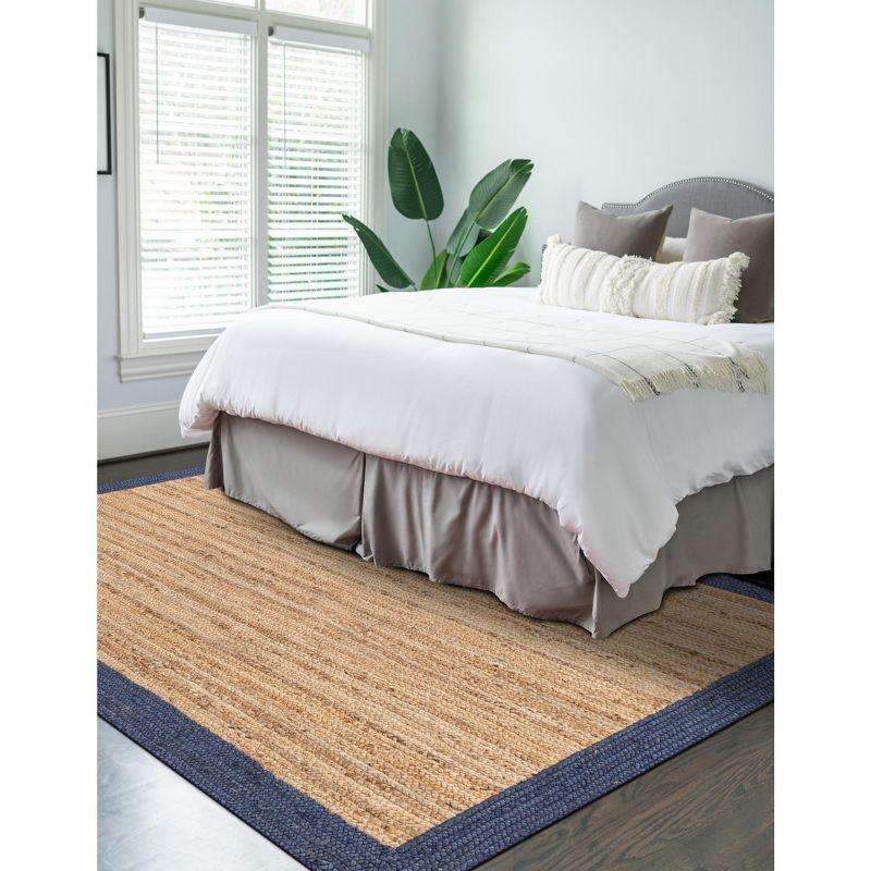 Unique Loom 4' 1 x 6' 1 Goa Braided Jute Rectangle Area Rug