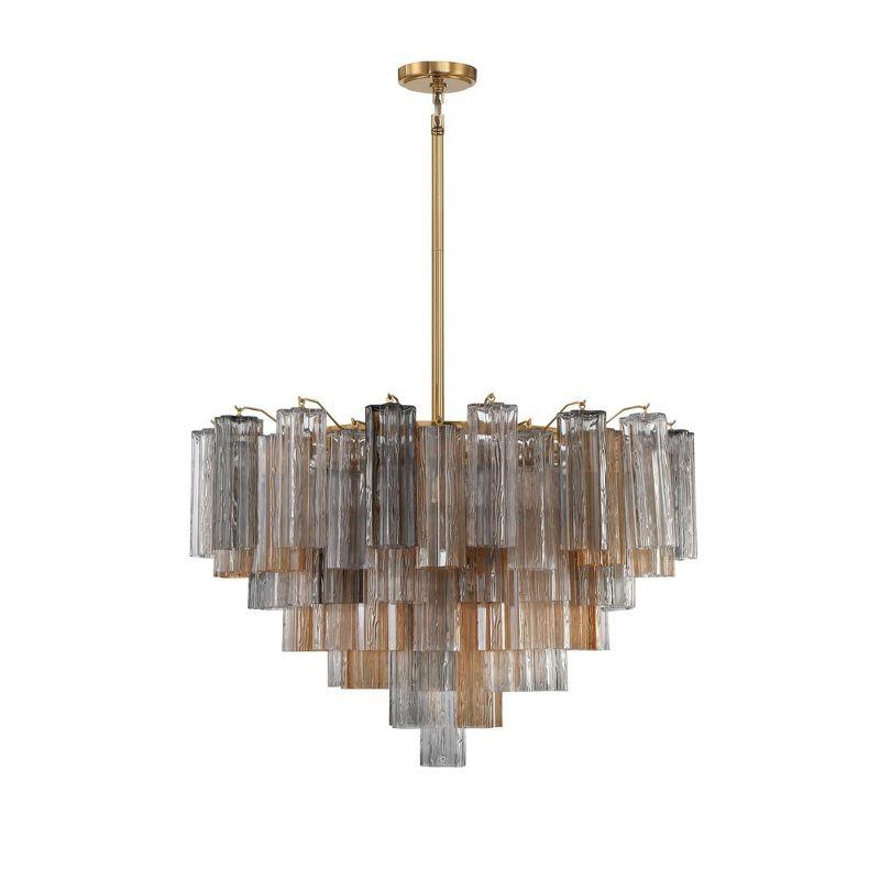 Crystorama Lighting Addis 16 - Light Chandelier in  Aged Brass