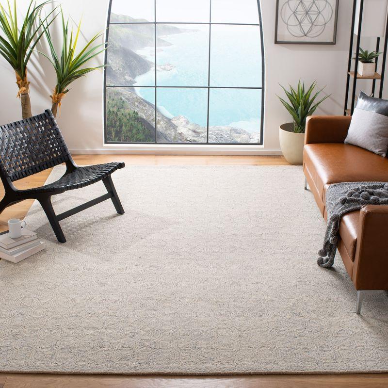 Micro-Loop MLP527 Hand Tufted Area Rug - Silver/Grey - 8'9"x11'9" - Safavieh.