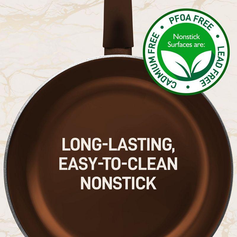 NutriChef 12 - Piece Non-Stick Aluminum Cookware Set