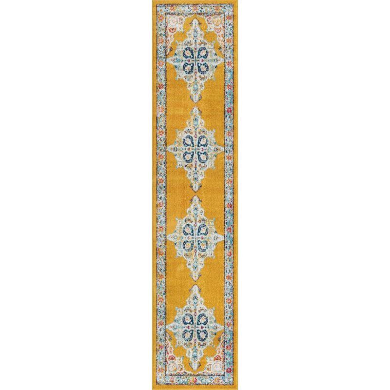 Unique Loom 2' 7 x 12' 0 Runner Yellow Parker Merakli Area Rug