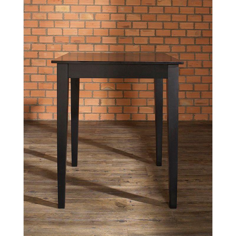 Black Wood Transitional Counter Height Pub Table