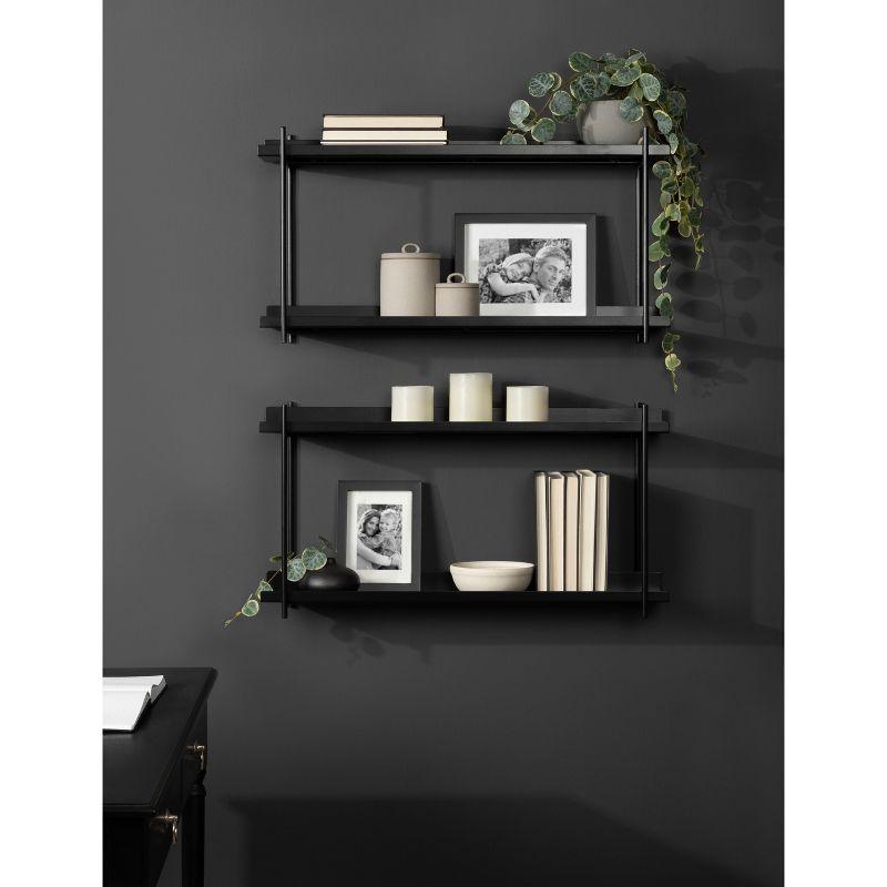 Kate & Laurel All Things Decor Dominic Tiered Wall Shelf