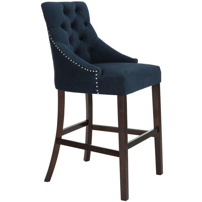 Eleni Tufted Wing Back Bar Stool (Set Of 2)  - Safavieh