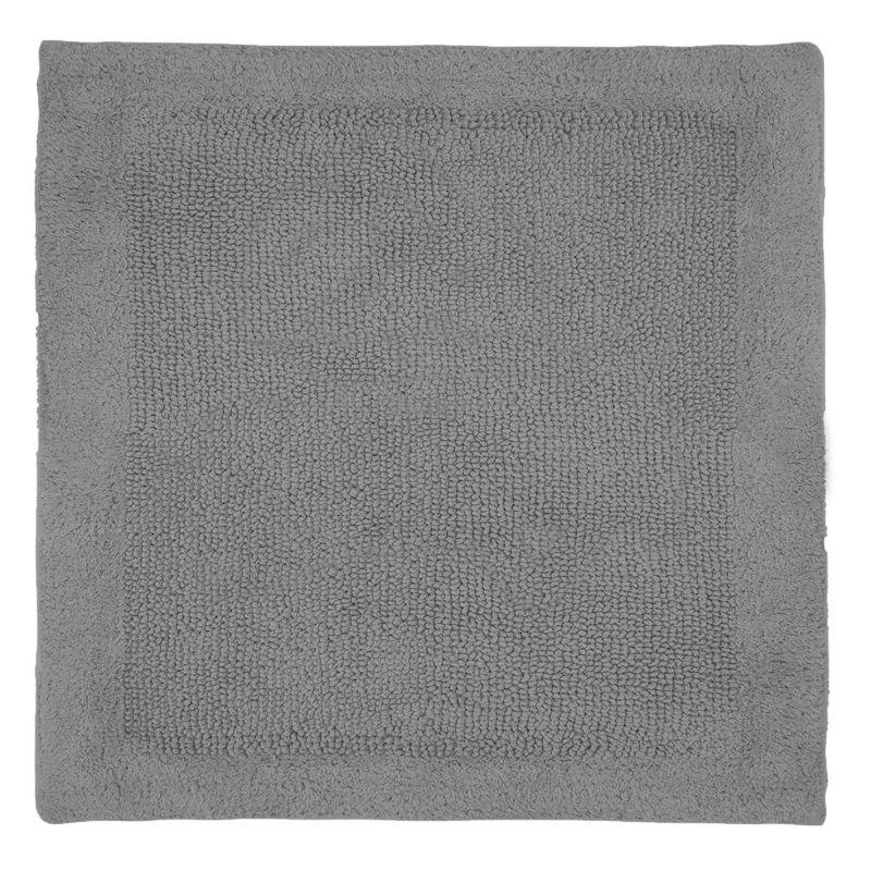 Better Trends Edge 100% Cotton Tufted Reversible Bath Rug 21" x 34" Rectangle - Gray