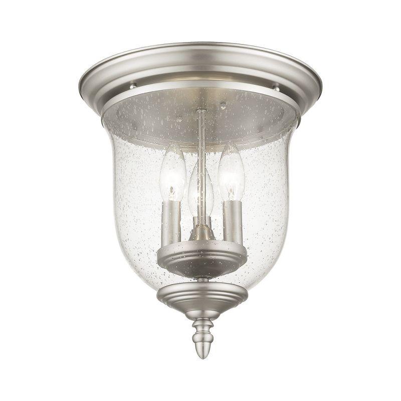 Livex Lighting Legacy 3 - Light Flush Mount in  Brushed Nickel