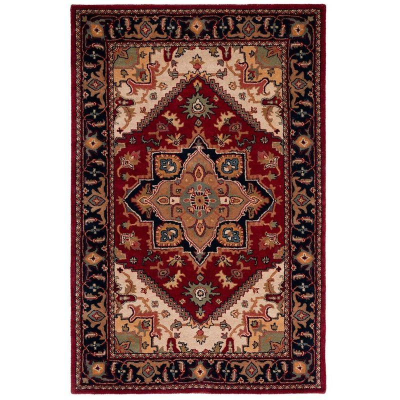 Heritage HG625 Handmade Area Rug - 5'x8' - Red - Safavieh
