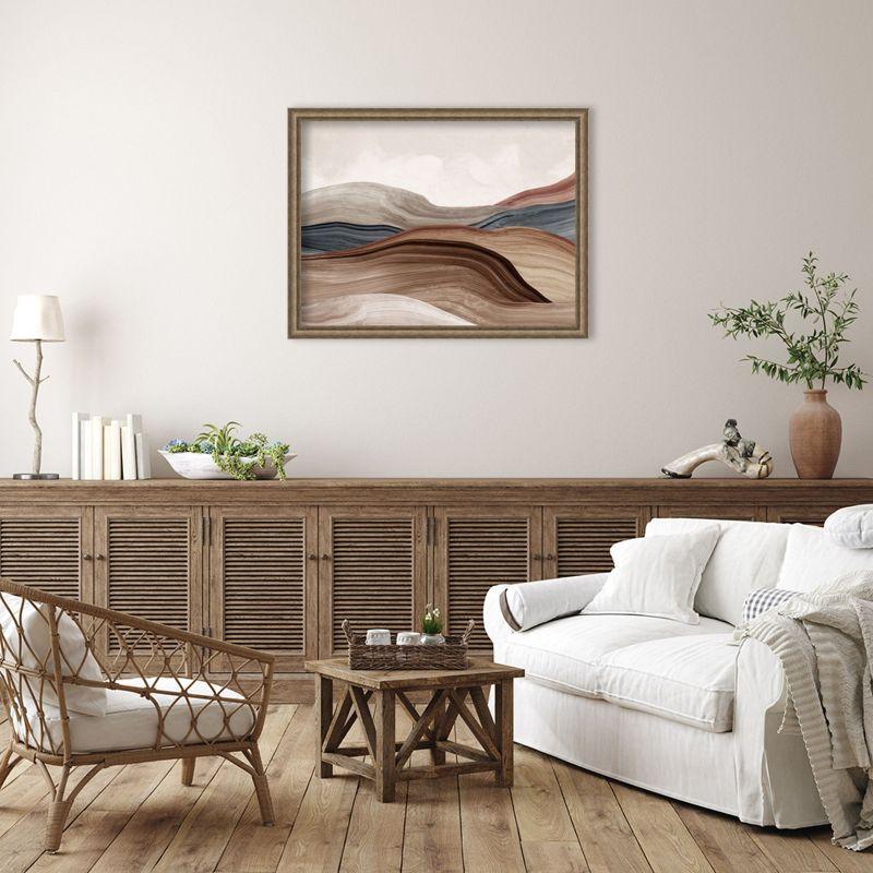 Amanti Art Silent Grand Canyon by Luna Mavis Wood Framed Wall Art Print 43 in. x 33 in.
