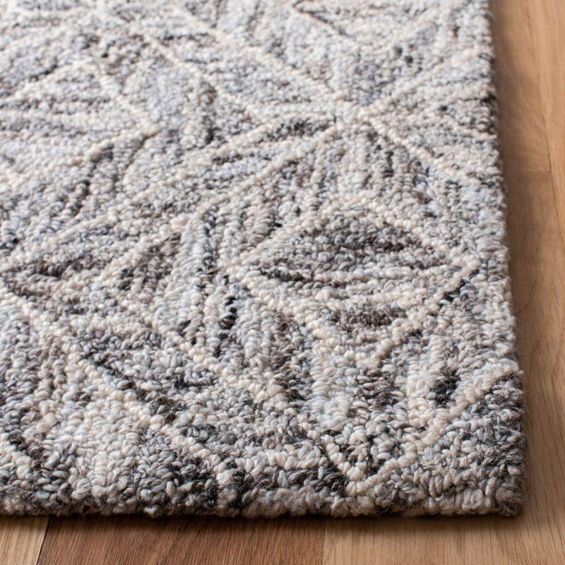 Abstract ABT631 Hand Tufted Runner Rug - Grey/Beige - 2'3"x8' - Safavieh.