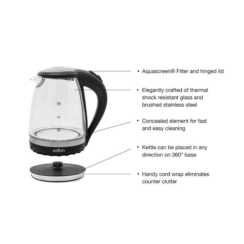 Salton Cordless Electric Glass Kettle