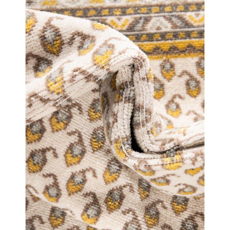 Unique Loom Williamsburg Collection Area Rug - Allover (2' 9" x 9' 10" Runner Beige/Gold)