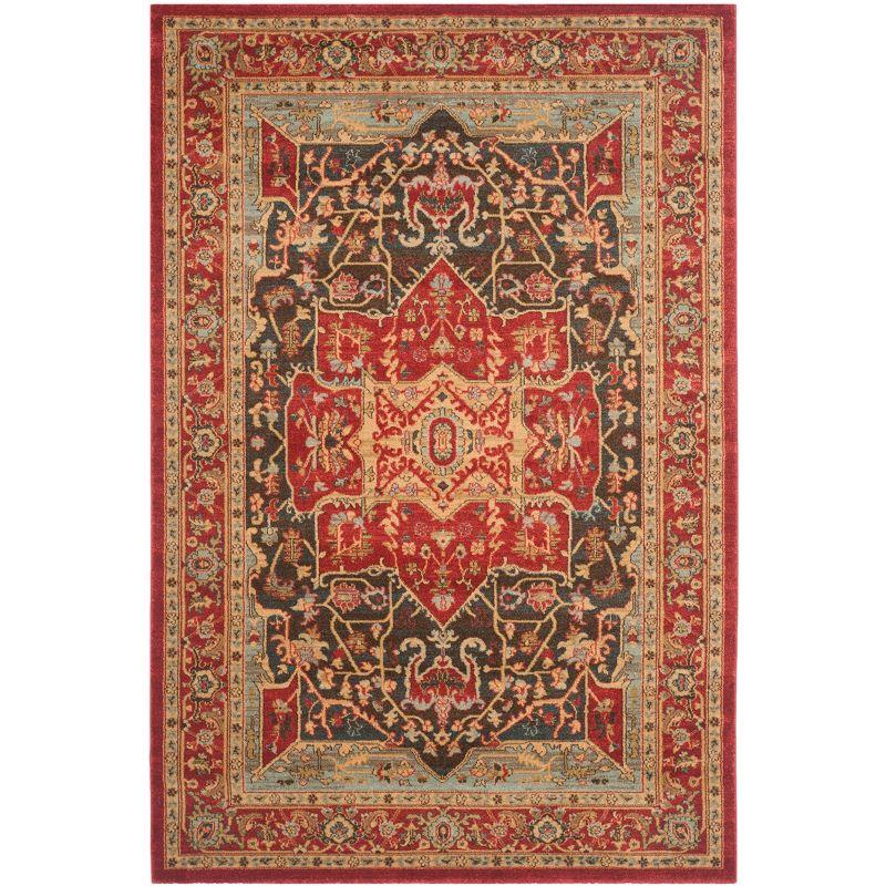 Mahal MAH625 Power Loomed Area Rug - Red/Red - 8'x10' - Safavieh.