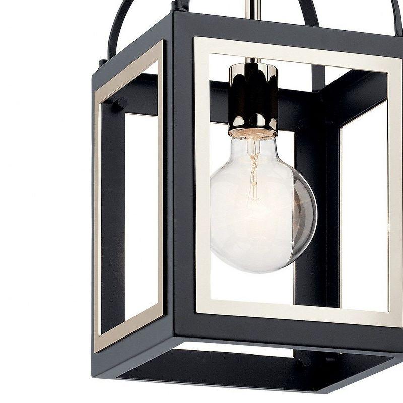 Vath™ 8" 1 Light Pendant Black