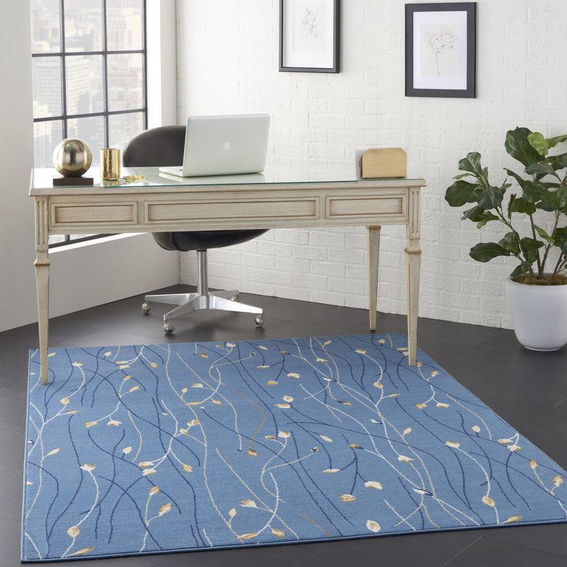 Nourison Grafix Flowing Vines and Blooms Indoor Area Rug