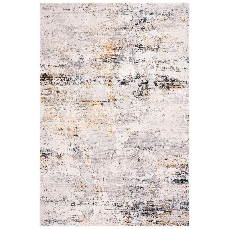 Amalfi AMF572 Power Loomed Area Rug - Creme/Gold - 5'3"x7'6" - Safavieh.
