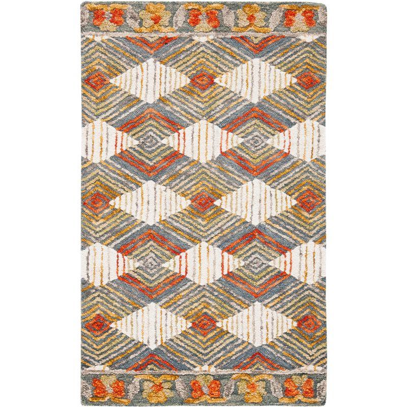 Trace TRC522 Hand Tufted Area Rug - Blue/Ivory - 3'x5' - Safavieh.