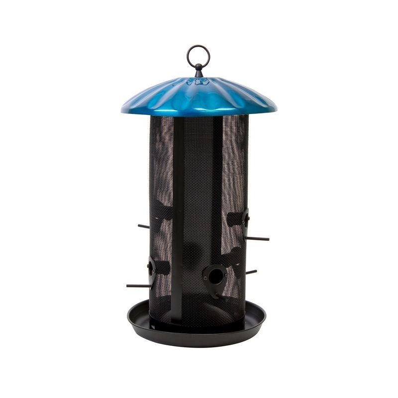 Heath Outdoor Products Black & Blue Royal Buffet Bird Feeder(19.25")