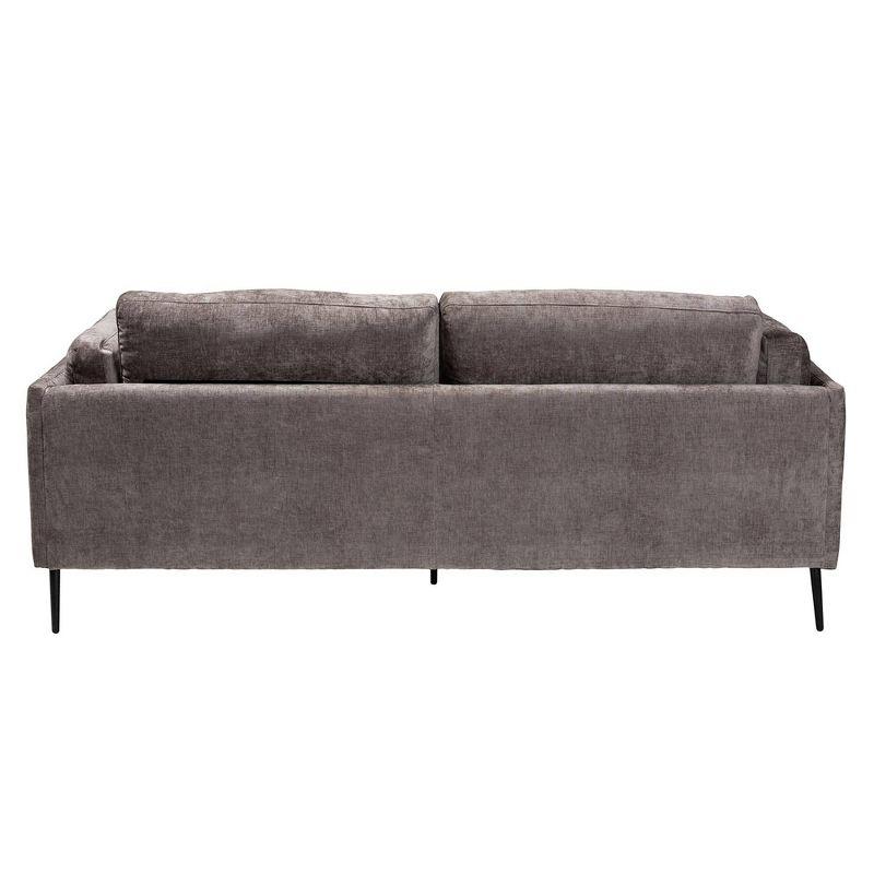 Holton 83'' Gray Fabric Sofa with Eucalyptus Wood Frame