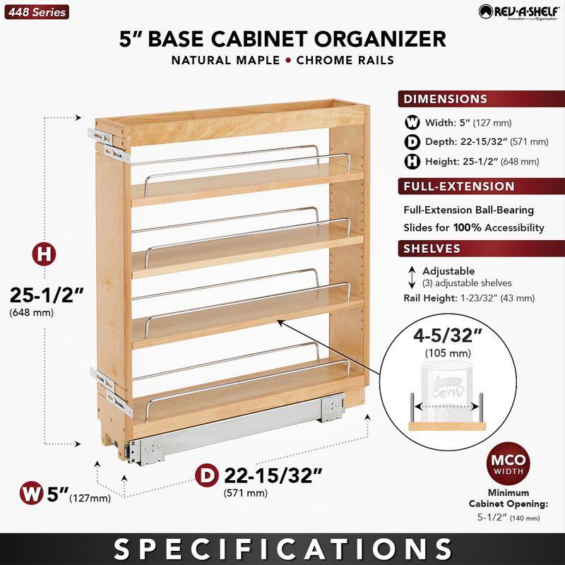 Rev-A-Shelf Pull Out Kitchen Cabinet Organizer Pantry Spice Rack