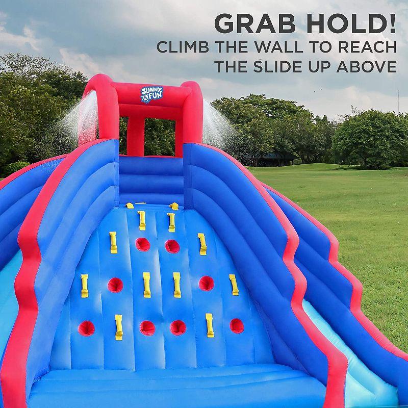 Sunny & Fun Inflatable Kids Backyard Double Water Slide Park