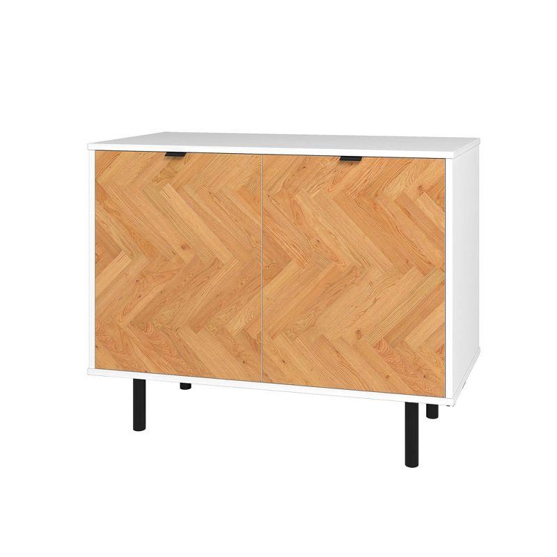 Manhattan Comfort Liam Mid - Century Modern 2 Shelf Accent Cabinet