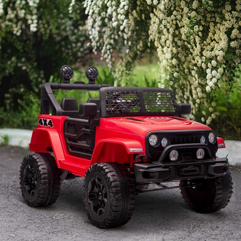 Aosom 12 Volt 1 Seater All-Terrain Vehicles Battery Powered Ride On with Remote Control