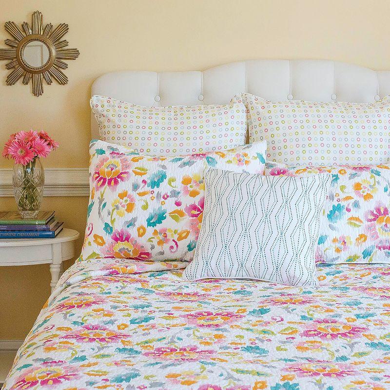 Sasha Multicolor Cotton Floral Standard Sham