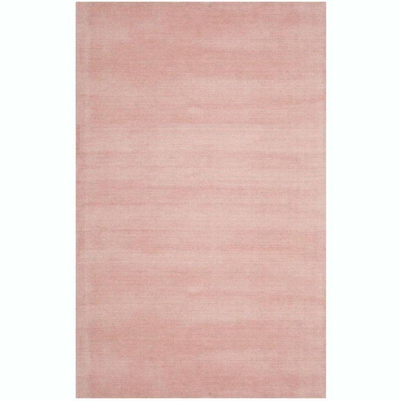 Himalaya Light Pink Hand-Knotted Wool 6' x 9' Area Rug