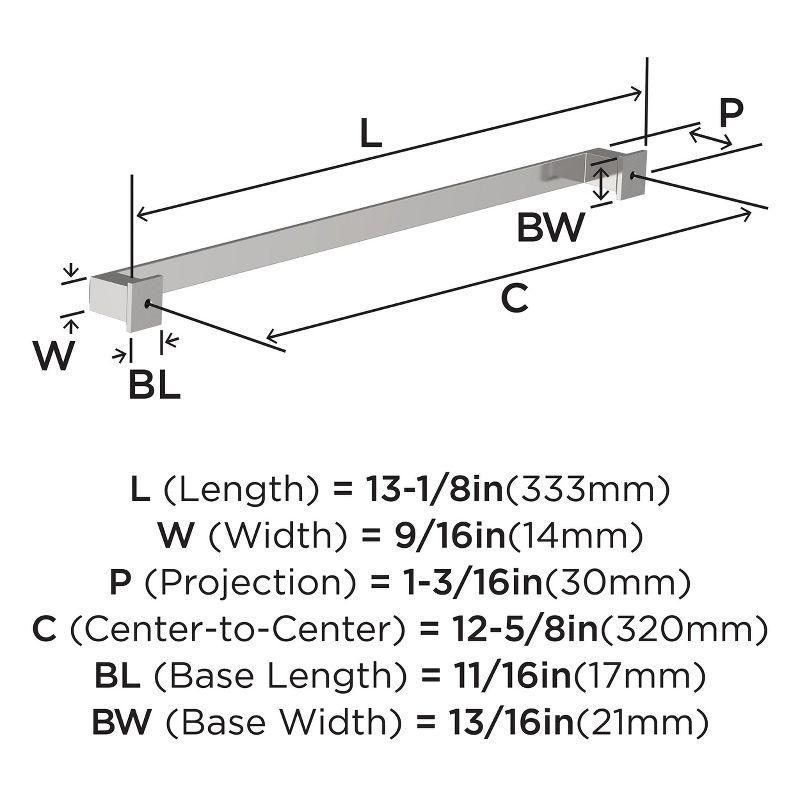 Appoint 12-5/8 in (320 mm) Center-to-Center Cabinet Pull