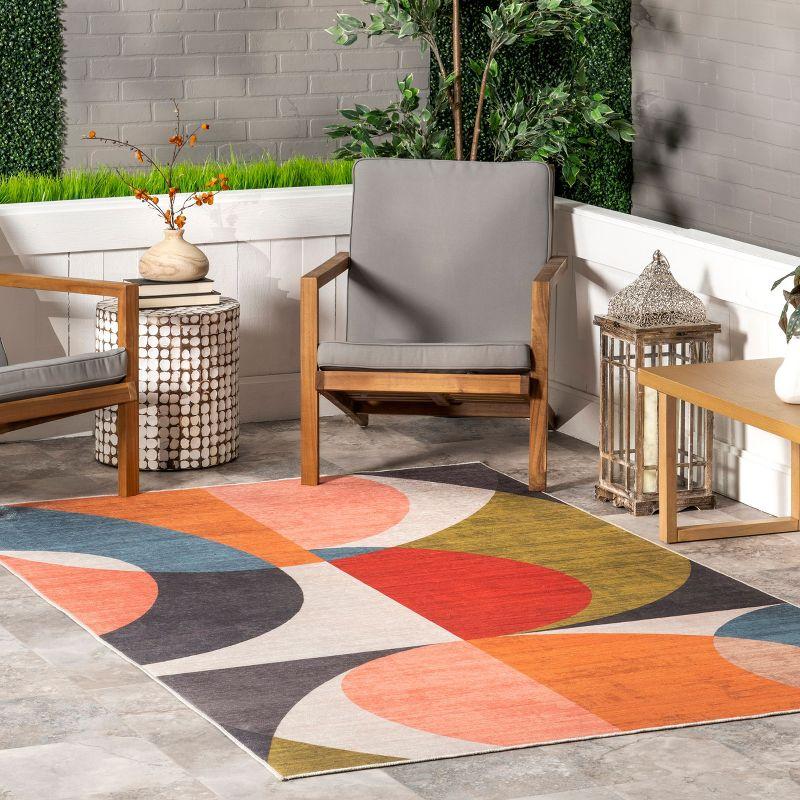 Nuloom Lizzy Modern Machine Washable Indoor/Outdoor Area Rug