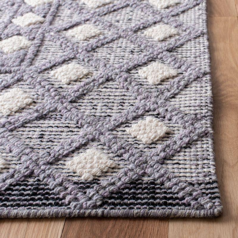 Natura NAT628 Hand Woven Area Rug - Cream/Purple - 5'x8' - Safavieh