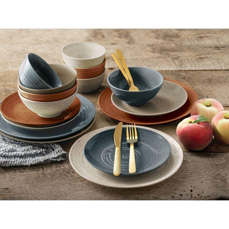 Siterra Painter's Palette 16 Piece Dinnerware Set, Service for 4