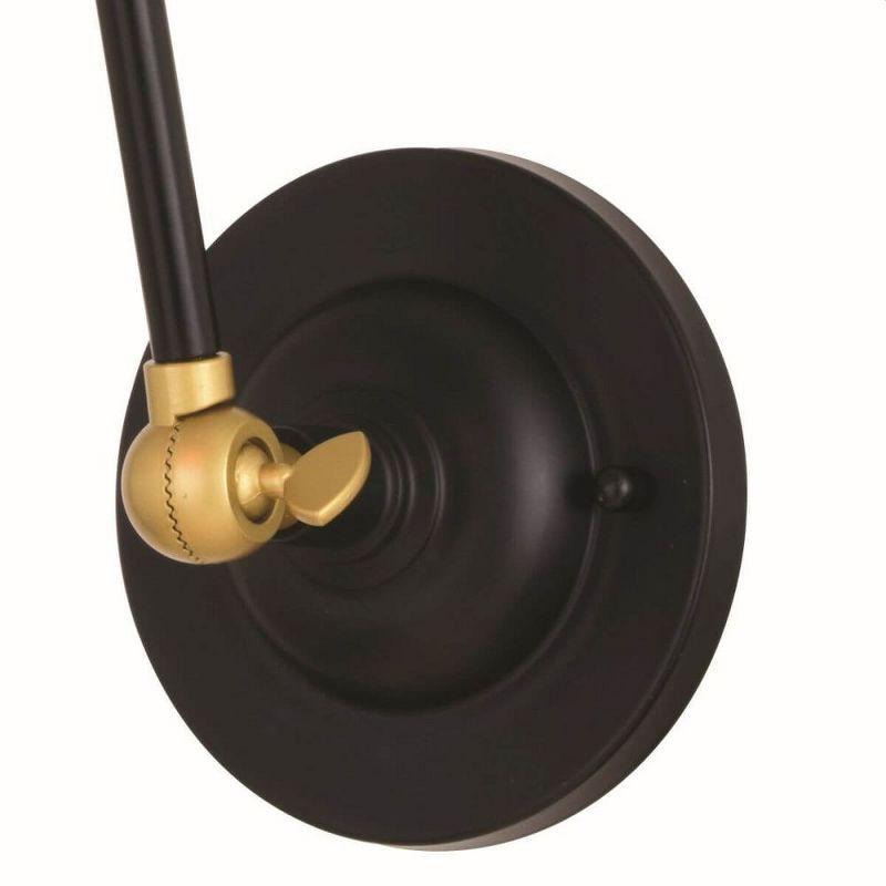 Vaxcel Alexis 1 - Light Swing Arm Lamp in  Oil Rubbed Bronze/Satin Gold
