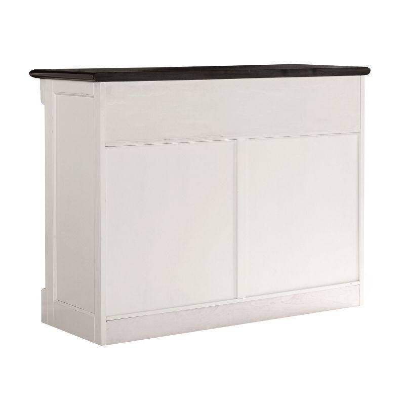 Crosley Shelby Buffet White: Traditional Style Sideboard, Wood Veneer, Adjustable Shelves, Anti-Tip Hardware