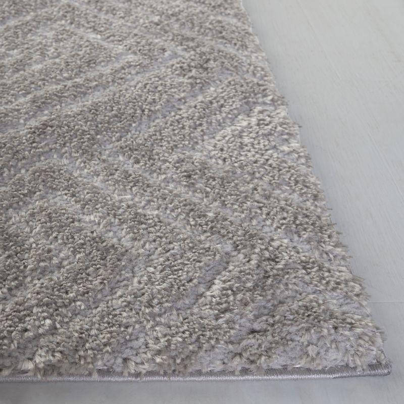 Tahoe Shag THO652 Power Loomed Indoor Area Rug - Grey - 8'x10' - Safavieh