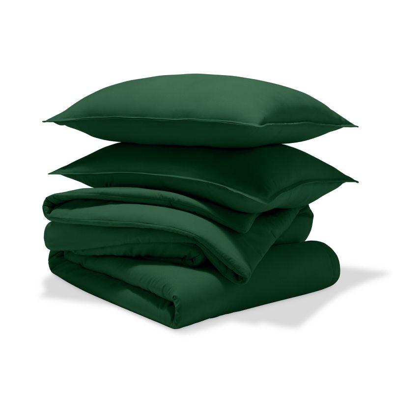 Forest Green Queen Down Alternative Microfiber Comforter Set