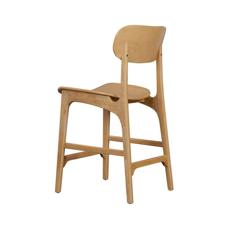 Boraam Solvang Wood Counter Height Barstool Natural