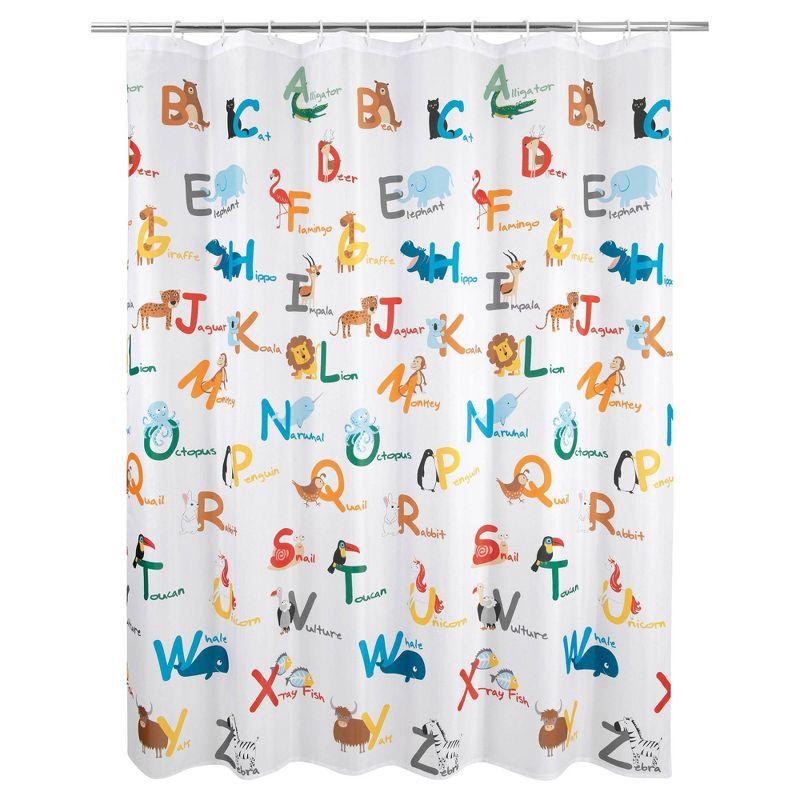 Animal Alphabet Kids' Shower Curtain - Allure Home Creations