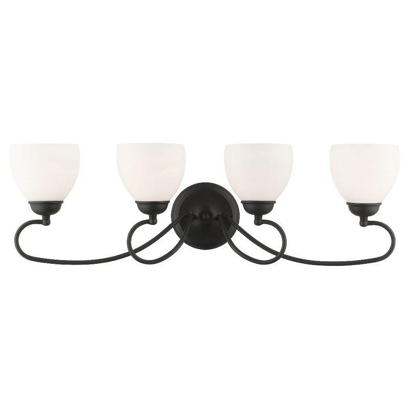 Livex Lighting Brookside 4 - Light Vanity in  Black
