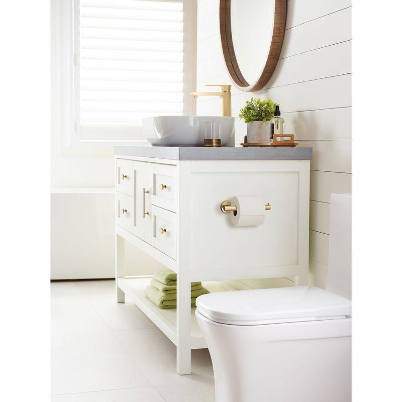 Amerock Arrondi Champagne Bronze Single Post Toilet Paper Holder