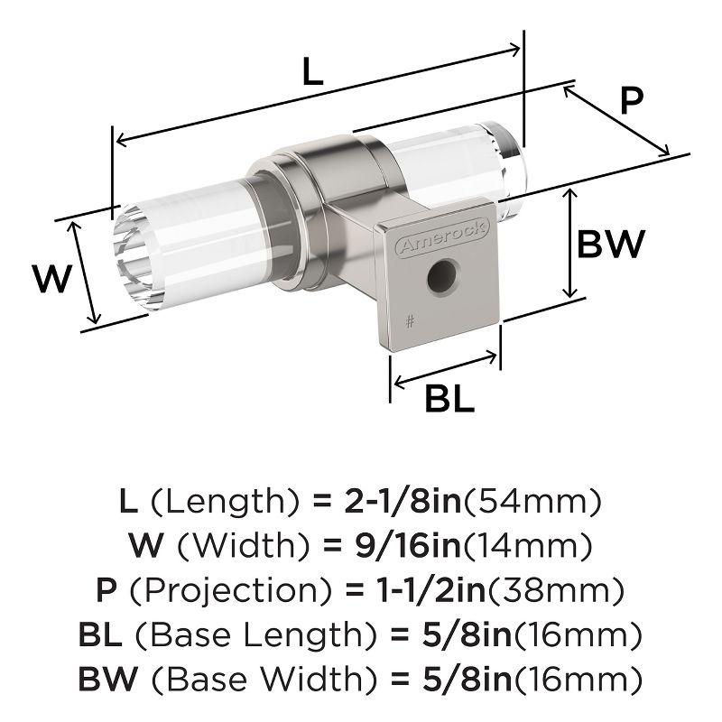 Amerock Glacio 2-1/8 inch (54mm) Length