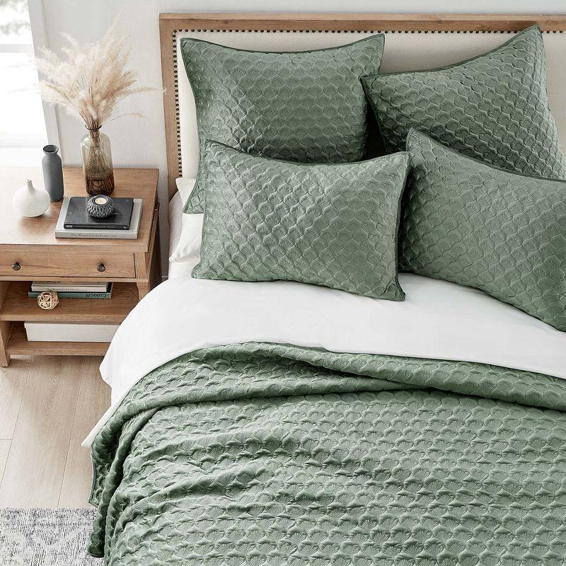 Merano Velvet Full/Queen Quilt Green - Levtex Home