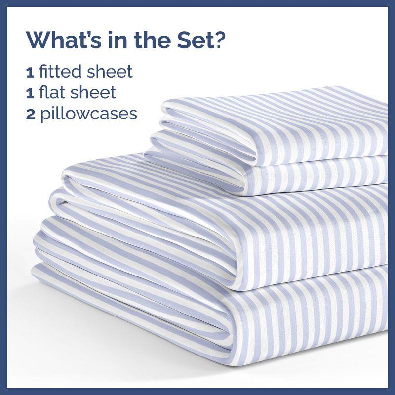 CGK Linens 4 Piece Kids Microfiber Sheet Set - Wrinkle Free - Cute, Cozy, Soft