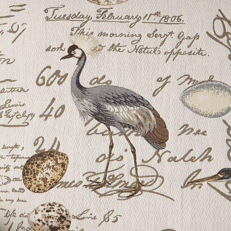 Kensington Hill Birdsong Script and Bird Recliner Chair Modern Armchair Comfortable Push Manual Reclining Footrest for Bedroom Living Room Reading