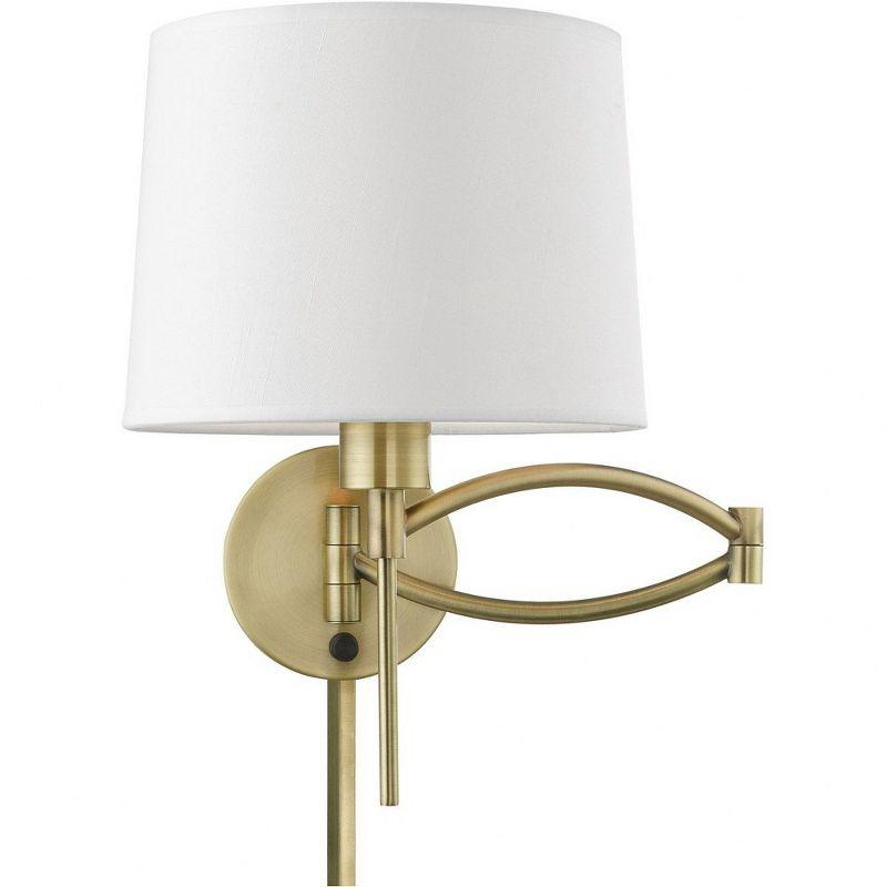 Livex Lighting 1 - Light Wall Light in  Antique Brass