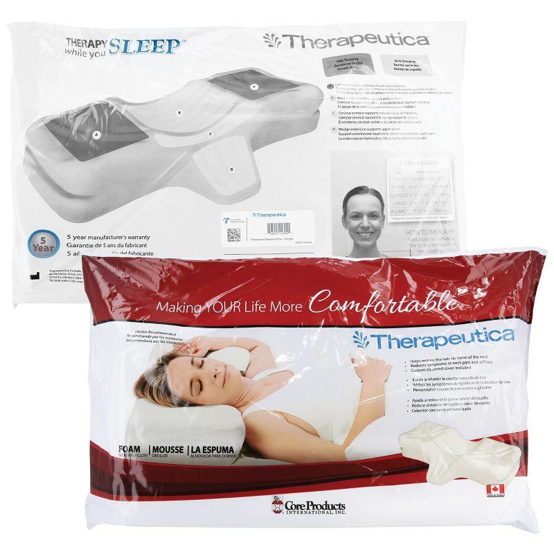 Therapeutica Orthopedic Sleeping Pillow, Helps Spinal Alignment & Neck Support