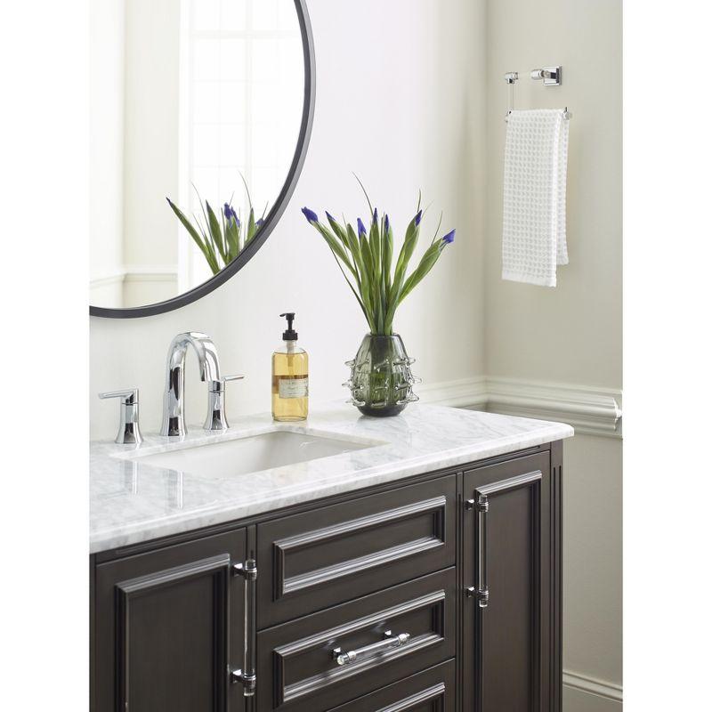 Amerock Glacio Clear/Chrome Open Towel Ring