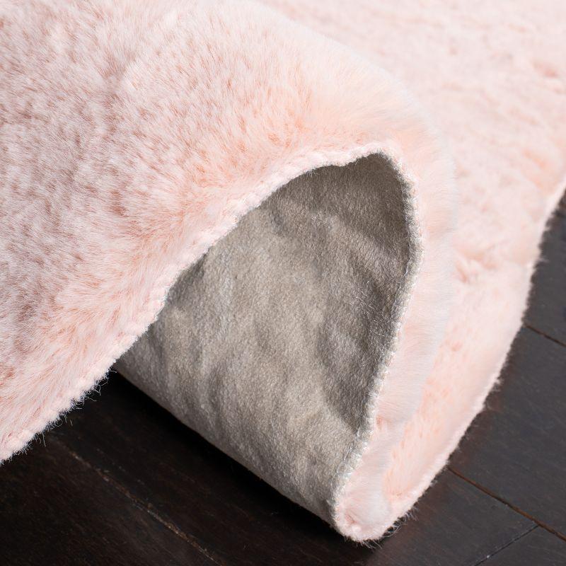 Faux Sheep Skin FSS515 Power Loomed Area Rug - Light Pink - 3'x5' - Safavieh.