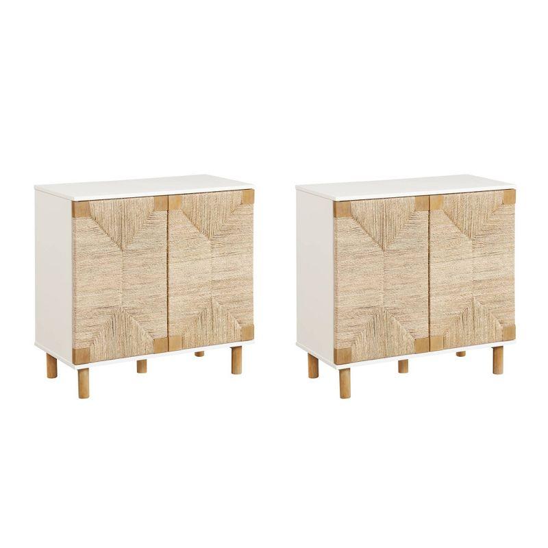 Shellie 31" Wide Rubberwood Wood Sideboard Set or TV Stand